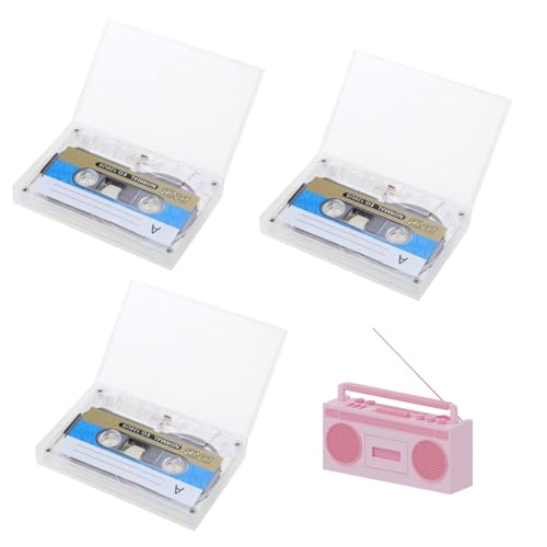 Blank Cassette Tapes, Blank Tapes For Recording, 3 Pack Standard Cassette Blank Tape Player, Empty 90 Minutes Magnetic Audio Tape, Blank Tape Players, For Car Stereo Systems Or Other Devices