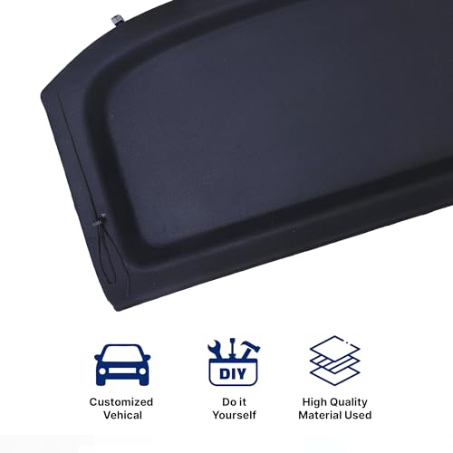 Image of Car Parcel Tray Diggi Luggage Tray in Perfect Fitting Compatible (Seltos Parcel Tray)| Does not fit with The Wiper Model on The Back Glass