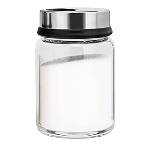 aiface Gewürzgläser mit Drehdeckel, Gewürzdosen aus Borosilikatglas 150 ml, Gewürzstreuer mit 4 Arten von Gewürzlöchern…