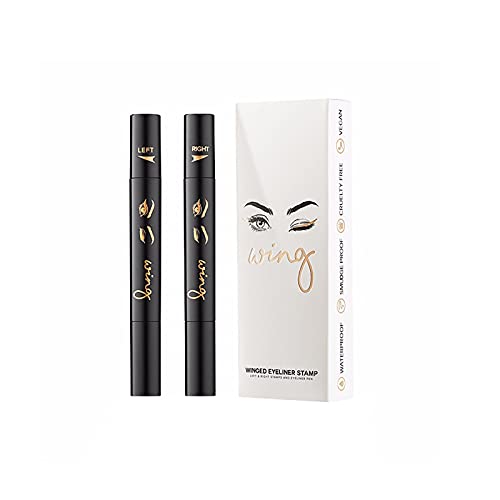 WINGED EYELINER STAMP - The Wing Eyeliner. Pre-inked, Pre-shaped, Vamp style stamp. Waterproof, smudge proof, cruelty free, vegan. (8MM FINE)