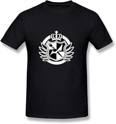 Men's Dangan Ronpa Danganronpa Logo T-Shirt Black Tee Manches Courtes(Medium) Men's Dangan Ronpa Danganronpa Logo T-Shirt Black Tee Manches Courtes(Medium)