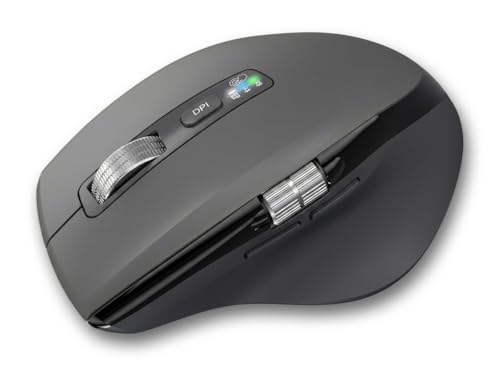 INFINMIND Wireless Side Scroll Mouse with Multi-Device, Ergonomic Computer...