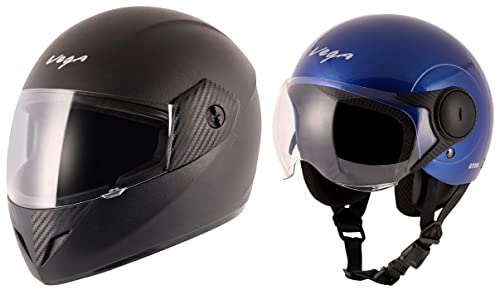 Image of Vega Cliff Black Helmet-L & Atom M.Blue Helmet-M