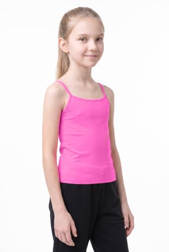 Image of Kurve Girl's Sleeveless Tank Top - Stretch Undershirts Cami Camisole, UV Protective Fabric, Rated UPF 50+ (Made in USA)