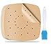 200 Pezzi Carta forno per Friggitrice ad aria,Realizzato con Pasta di Legno Cruda,(20cm )Unbleached Carta per Friggitrice ad aria, facile da pulire, lontano da macchie di olio