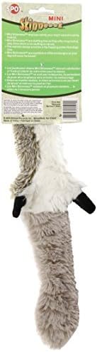 Skineeez Plush Dog Toy Plush Raccoon Small 14 In.