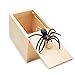 JIASHA Scatola Scherzo Ragno,Scatola di Legno Scherzo,Scatole di scherzi a Sorpresa,Scatola Scherzo Ragno,Scatole di scherzi a Sorpresa per Halloween Halloween Pesce d'aprile Boys Girls