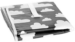 Farg Form Foldable Nursing Changing Mat with Cloud Print (Black)