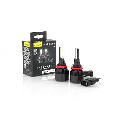 SUPER LED CODE MULTIENCAIXE H8 H9 H11 H16 PGJ19-3 6000K