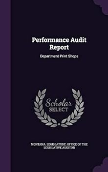 Hardcover Performance Audit Report: Department Print Shops Book