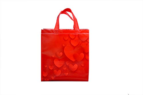 Image of Go Packy Valentine's Gift Bags for Couples & Loved Ones | Reusable Non-Woven Bags I deal for Valentine Gifts, Chocolates & Surprises (pack of 5)