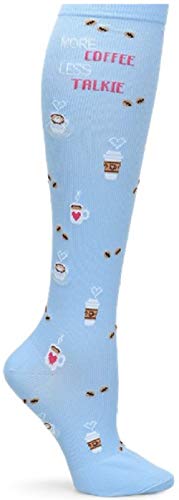 Nurse Mates Women's 12-14 Mmhg Compression Trouser Sock (Coffee Talkie, One Size)