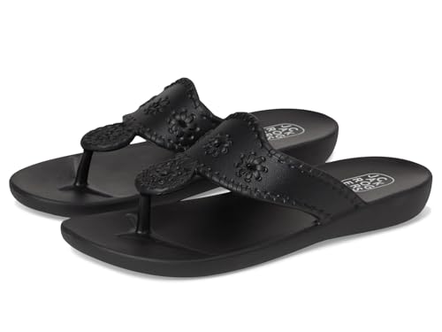 Jack Rogers Womens Jacks Eva Black 8 Medium