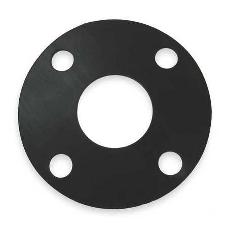 Gasket, Full Face, 2 1/2 in, Neoprene, Black