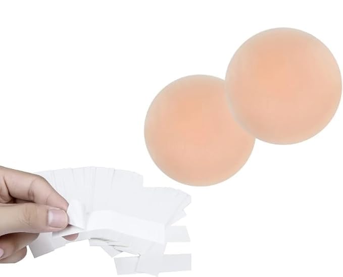 click&ship Double-Sided Body Tape (36 Pc)&Reusable Silicone Nipple Covers (2 Pairs) Invisible Skin-Friendly Fashion Tape & Pasties for Women No-Show Secure Hold for Dresses, Sarees, Blouses & Tops-picture-23