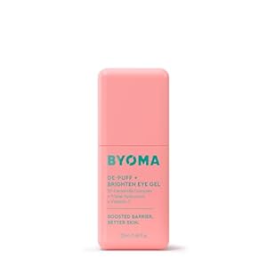 BYOMA De-Puff + Brighten Eye Gel – Lightweight Gel Eye Cream for Dark Circles, Puffiness & Wrinkles – Under Eye Cream With Hyaluronic Acid & Vitamin C – Barrier Repair Skincare – 0.68 fl. oz