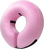 Picture of BENCMATE Inflatable Dog Cone Collar Alternative, Soft Dog Cone for Small Medium Large Dogs and Cats, Neck Recovery ECollar Donut Collar After Surgery (XXLarge, Pink)