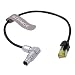 SZRMCC Rotatable Flexible Right Angle 10 Pin to RJ45 Ethernet Cable for ARRI Alexa Mini XT SXT Camera
