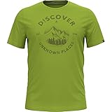 Odlo Herren NIKKO PRINT T-Shirt mit Rundhals, Macaw Green - Graphic SS21, M