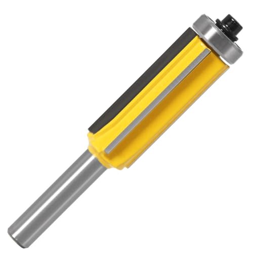 High Efficiency Woodworking 8mm Shank 4 Blade Trimming Cutter Slotting Cutter Milling Cutter Flush Trim Router Bit(8X14X30)