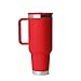 YETI Rambler 40 oz Travel Mug with Flip Straw Lid – Stainless Steel, Vacuum Insulated, Leakproof, Cup Holder Friendly, Rescue Red