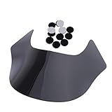 TEILENUMMER H1151S perfk Motorrad Windschutzscheibe Universal Verstellbarer Windschild für Harley Quarter Fairing, Material: ABS-Kunststoff - Schwarz, 30X40.3mm