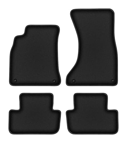 Tapis de sol Audi A4 B8 en polyamide noir pour berline et avant de 2007 à 2015