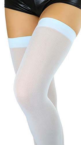 Image of ToBeInStyle Women's Nylon Thigh High Schoolgirl Opaque Stockings