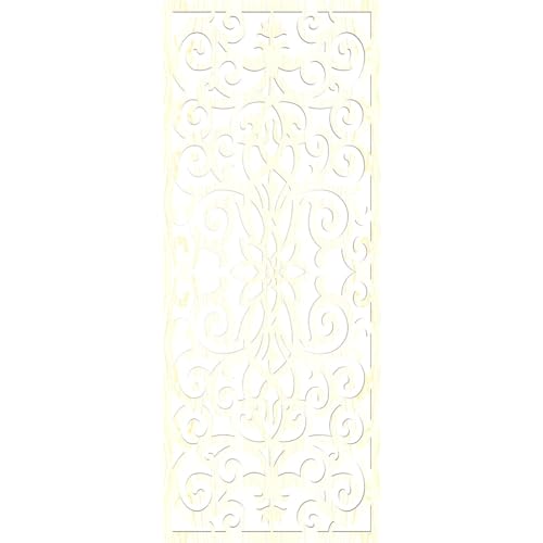 Image of Buel Decorative Pierced Fretwork Wood Wall Panels, 15 3 /8 inchW x 39 3 /8 inchH x 1 /4 inchT, Red Oak