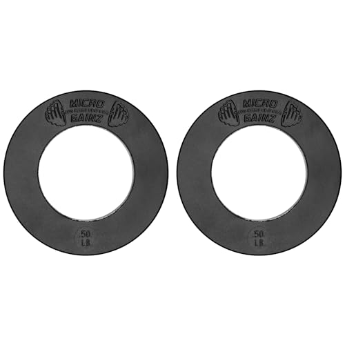 Image of Micro Gainz Calibrated Fractional Weight Plate Set of 2 Plates, Choose Set (.25LB-1.25LB), Designed for Olympic Barbells for Strength Training & Micro Loading Bar Weights, Made in USA