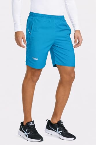 Image of TYKA Mycra Shorts for Men | Polyester Training Shorts | Quick Dry Gym Running Sports Wear Black
