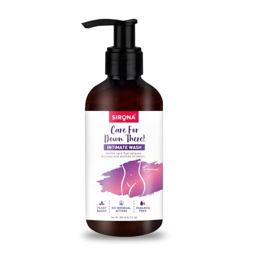 Sirona Natural Ph Balanced Intimate Wash, No Chemical Actives, 200 Ml