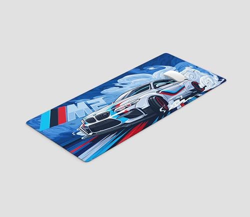 Image of Sports Car Mouse Pad, Large Extended Desk Mouse Pad, Non-Slip Spill-Resistant Mousepad with Special-Textured Surface,Gamer /Office /Home 585mm x 280mm (11 x 23 INCH) (Blue Sports Car MPB 03)