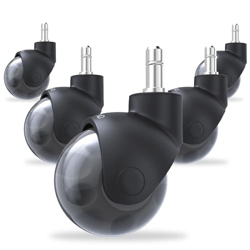 COSYLAND Bürostuhl Rollen 5er-Set 10x22 mm, Leise Stuhlrollen für Parkett, Teppich & Hartboden (Nur für 1-KEA geeignet) COSYLAND Bürostuhl Rollen 5er-Set 10x22 mm, Leise Stuhlrollen für Parkett, Teppich & Hartboden (Nur für 1-KEA geeignet)