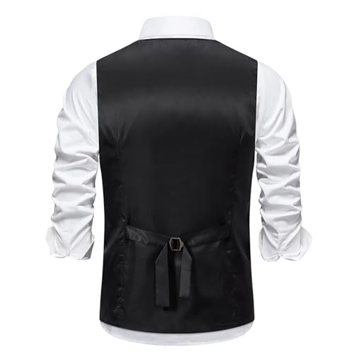 Men's Slim Fit Dress Vest – Casual Sleeveless Suit Waistcoat For Formal Business3