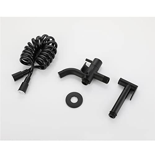 Grifo de bidé para pared con ducha de inodoro de doble función 7