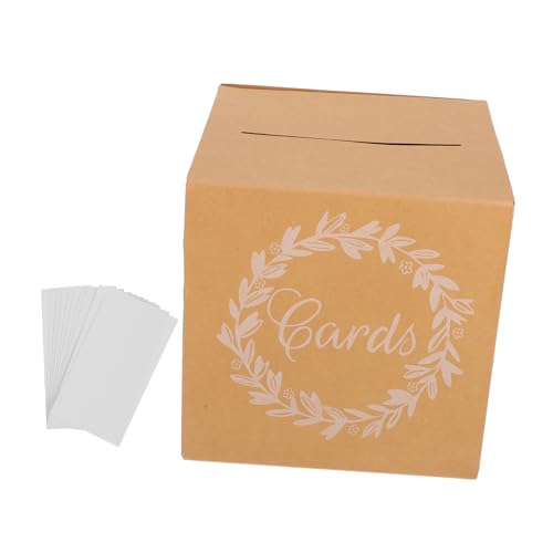 MAGICLULU 1set Rustic Wedding Card Box for Reception Envelope Holder for Bridal Shower Shower and Birthday Party Easy Assembly Multi-event Use Elegant Decor Centerpiece