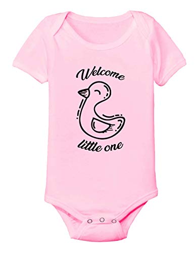 Duck Welcome Baby One-Piece Romper Outfit/Babies Toddler Fashion Clothes Pink