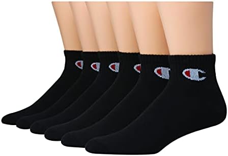 Champion womens 6-pack Emblem Ankle Socks