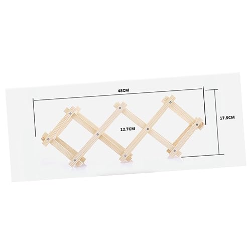 Soporte para botellas de vino de madera plegable Alipis miniatura 2