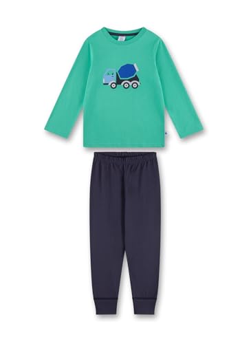 Sanetta Jungen-Schlafanzug grün | Hochwertiger und bequemer Schlafanzug aus Baumwolle für Jungen. Pyjamaset für Jungen 116