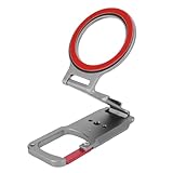 support telephone auto magnetique Interface à vis extensible de 1/4 de pouce: Ce port à vis standard du support de téléphone aimant permet l'ajout d'accessoires professionnels, tels que des trépieds et des lumières de remplissage, améliorant vos capacités de photographie.