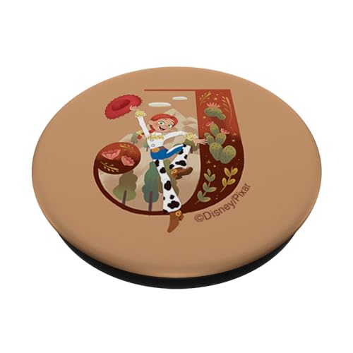Disney and Pixar Alphabet Monogram Toy Story Letter J Jessie PopSockets Swappable PopGrip, Black - Image 2