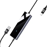 AUSATOYN Mirror Touch ミラータッチ 2-in-1 2025 ワイヤレスCarPlay【カーナビでスマホの制御】 車でyoutube見る 車でネットフリックス見る youtube再生アダプター ファイヤースティックを車で見る 純正有線CarPlay搭載車適合 車 ミラーリング プラグプレイ カープレイ無線化 接続簡単 低遅延【技適認証済み】