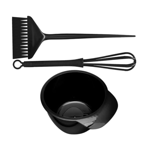 Hohopeti Herramientas para Teñir Cabello con Cepillo de Peluquería Tazón Mezclador y Varilla Agitadora Kit Duradero para Salones o Casa Fácil Limpieza y Aplicación Uniforme Reutilizable