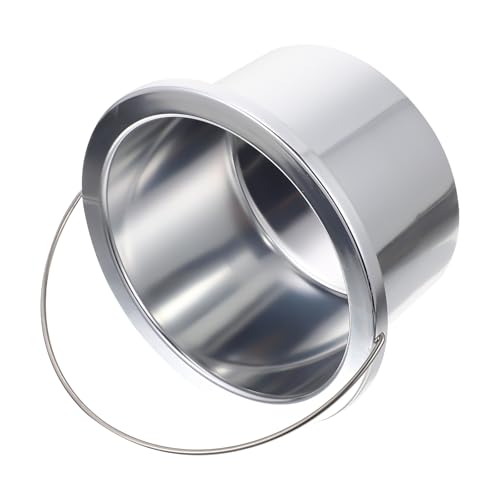 HEALEEP Olla Interior de Aluminio Antiadherente para Derretir Cera 100 Mm, Accesorio Confiable para Calentador de Cera, Recipiente Práctico para Depilación y Cuidado Personal