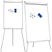 Produktbild Yaheetech Flipchart Whiteboard mit Ständer magnetisch weiß für Büro verstellbar, 60 x 90 cm mit Alurahmen klappbar
