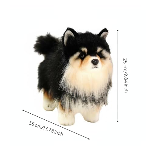 Peluche chien sensation moelleuse jouet compagnon doux Almencla smiling - 5
