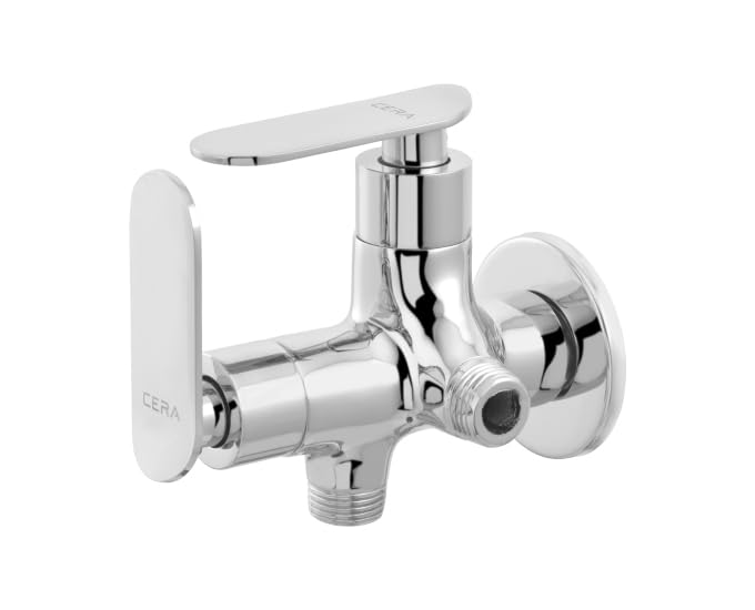 CERA Brooklyn 2 Way Angle Cock Wash Basin Water Tap | Sink Faucet | Bathroom Accessories | Water Saving Features | Wall Mount | Chrome Finish | Durable and Reliable Premium Solid Brass | F1018211CH-image-32