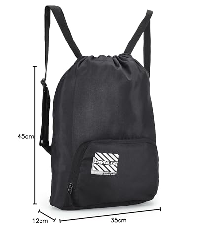 Image of DIVULGE Meteor16 liters Polyester Drawstring bag, daypack Gym bag Rucksack Backpack With Zip Pocket